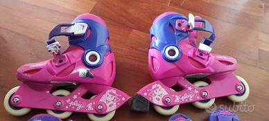 Roller e protezioni bambina 26/28