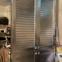 Armadio in legno, dipinto argento!