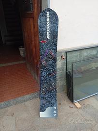 tavola snowboard hard completa di attacchi