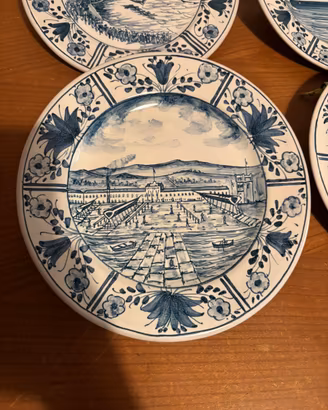 Piatti Fincantieri anni 80 numerati