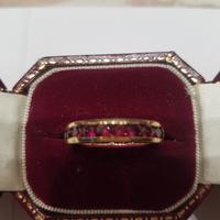 Anello in argento con Rodolite