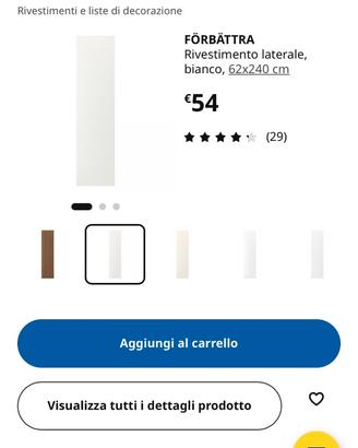 Rivestimenti Ikea colore bianco
