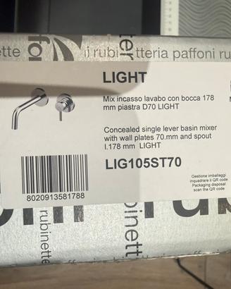 Miscelatore a muro Light Paffoni