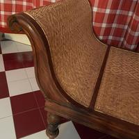 Dormeuse coloniale in paglia di Vienna