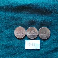 3 monete 500 lire argento caravelle del 1966