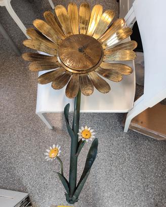 Orologio Girasole in ferro battuto e ottone 
