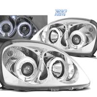 FARI PER TOYOTA YARIS 99-03 OCCHI ANGEL CROMATI