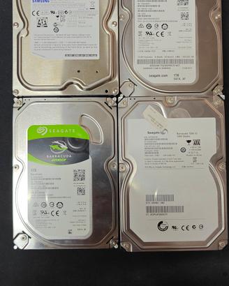 4 Hard Disk da 1TB Seagate / Samsung usati ! 