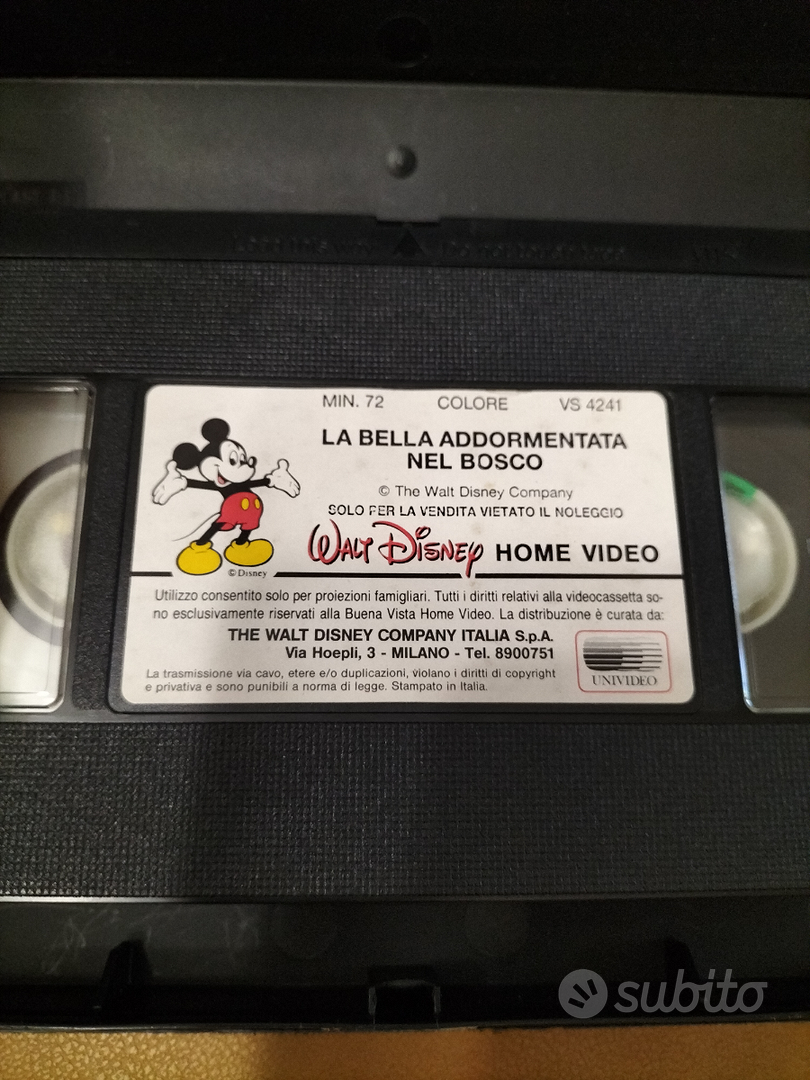 LA BELLA ADDORMENTATA NEL BOSCO - VHS WALT DISNEY OTTOBRE 1988, DISNEY:  TAPES & MORE