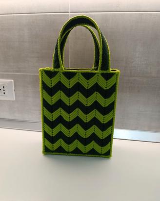 Borsa con rete canvas