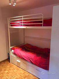 Letto soppalco singolo + materasso nuovo