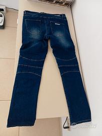 Pantaloni moto in jeans taglia M elasticizzati