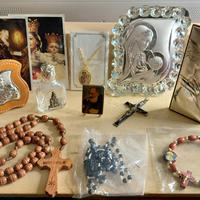 lotto Religioso misto Rosari ecc anche argento