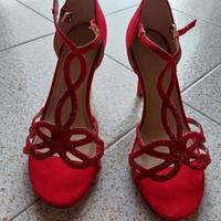 scarpe rosse nr. 37,  sandali donna