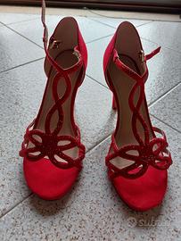 scarpe rosse nr. 37,  sandali donna