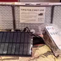 Faretti led con pannello solare