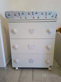 lettino con fasciatoio Pali 