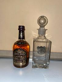 CHIVAS REGAL SCOTCH WHISKY 12 YEARS OLD + DECANTER