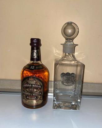 CHIVAS REGAL SCOTCH WHISKY 12 YEARS OLD + DECANTER