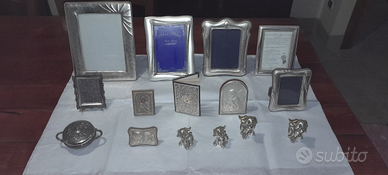 Articoli in silver plated e altri materiali