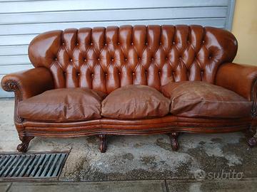 divano in pelle 3 posti