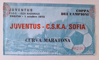 Biglietto Juventus CSKA - Anno 1975