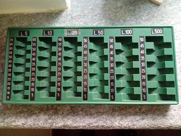 Vassoio portamonete (Lire italiane) vintage