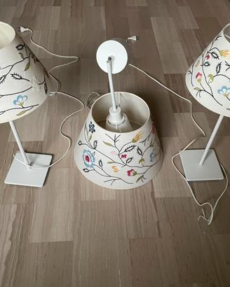 Set lampadario e abat jour