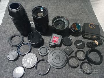 lotto obiettivi per macchine fotografiche 