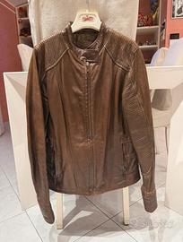 Giacca Conbipel in vera pelle marrone