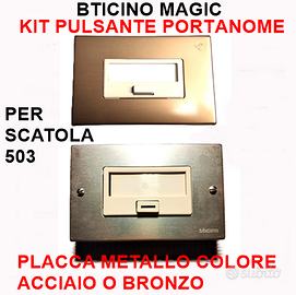 Bticino Magic kit pulsante portanome x scatola 503
