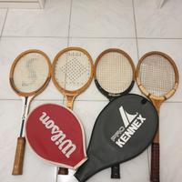 Racchette tennis legno vintage collezionismo