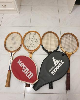Racchette tennis legno vintage collezionismo