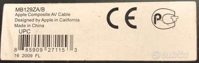Apple Composite AV Cable MB129ZA/B