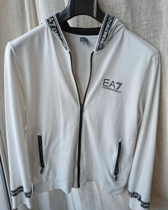 Felpa Bianca Emporio Armani EA7