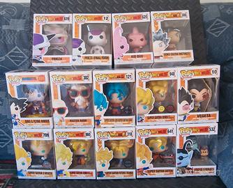 Lotto 14 Funko Pop Dragon Ball Z Goku Vegeta Etc
