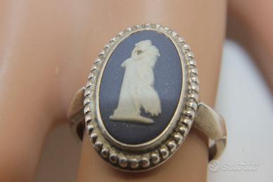 Wedgwood argento anello neoclassico diaspro