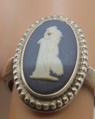 Wedgwood argento anello neoclassico diaspro