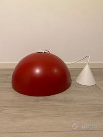 Lampadario Ikea a Sospensione Fungo Rosso