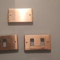 Placche in ottone per interruttori 