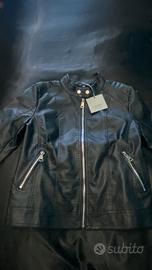 Giubbino eco pelle nero