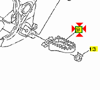 Pedana ant Sx Yamaha WR250F 5ET274110000
