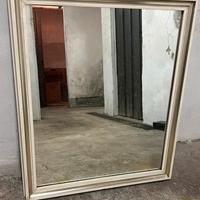 SPECCHIO LEGNO CORNICE ARGENTO
