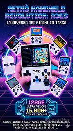 Console R36S + MicroSD 128GB