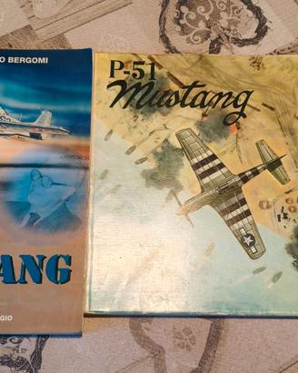 2 libri p-51 mustang - bergomi + stem mucchi - avi
