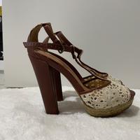 Sandali tacco 13 con plateau