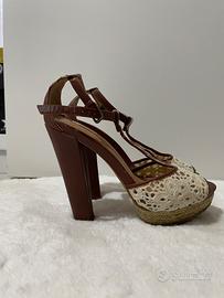 Sandali tacco 13 con plateau