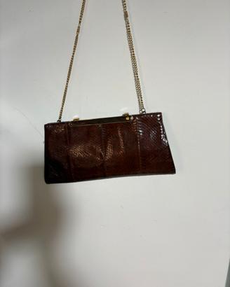 Borsa vintage, in vero pitone