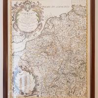 5 stampe carte geografiche Nord Europa