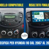 hyundai i10 KIT COMPLETO Autoradio Android  2din
